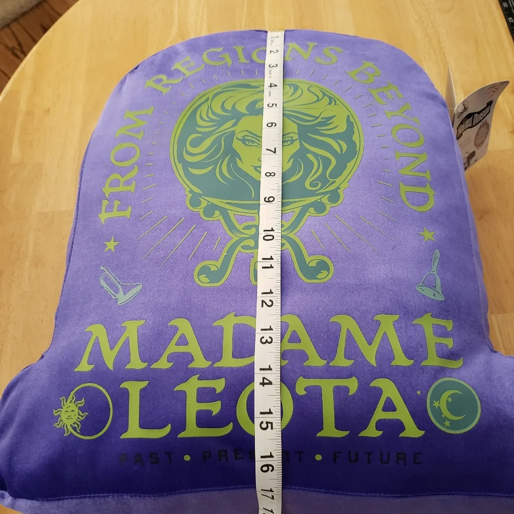 Disney Haunted Mansion Madame Leota Glow in the Dark Pillow NWT